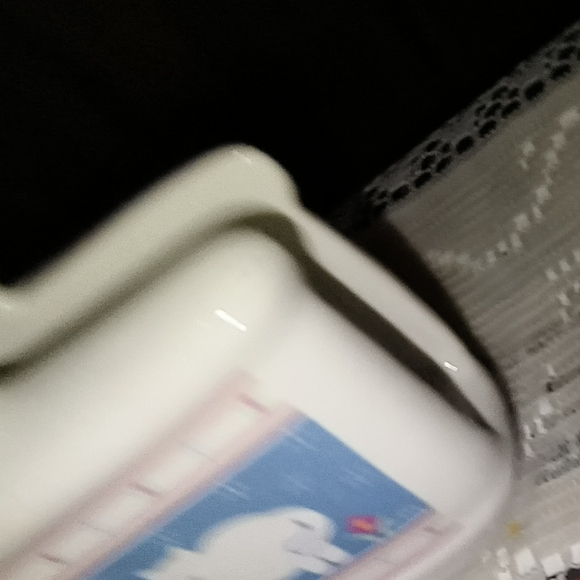 Vintage Country Kitchen Goose & Cat Ceramic double sided Napkin holder - Picture 6 of 9